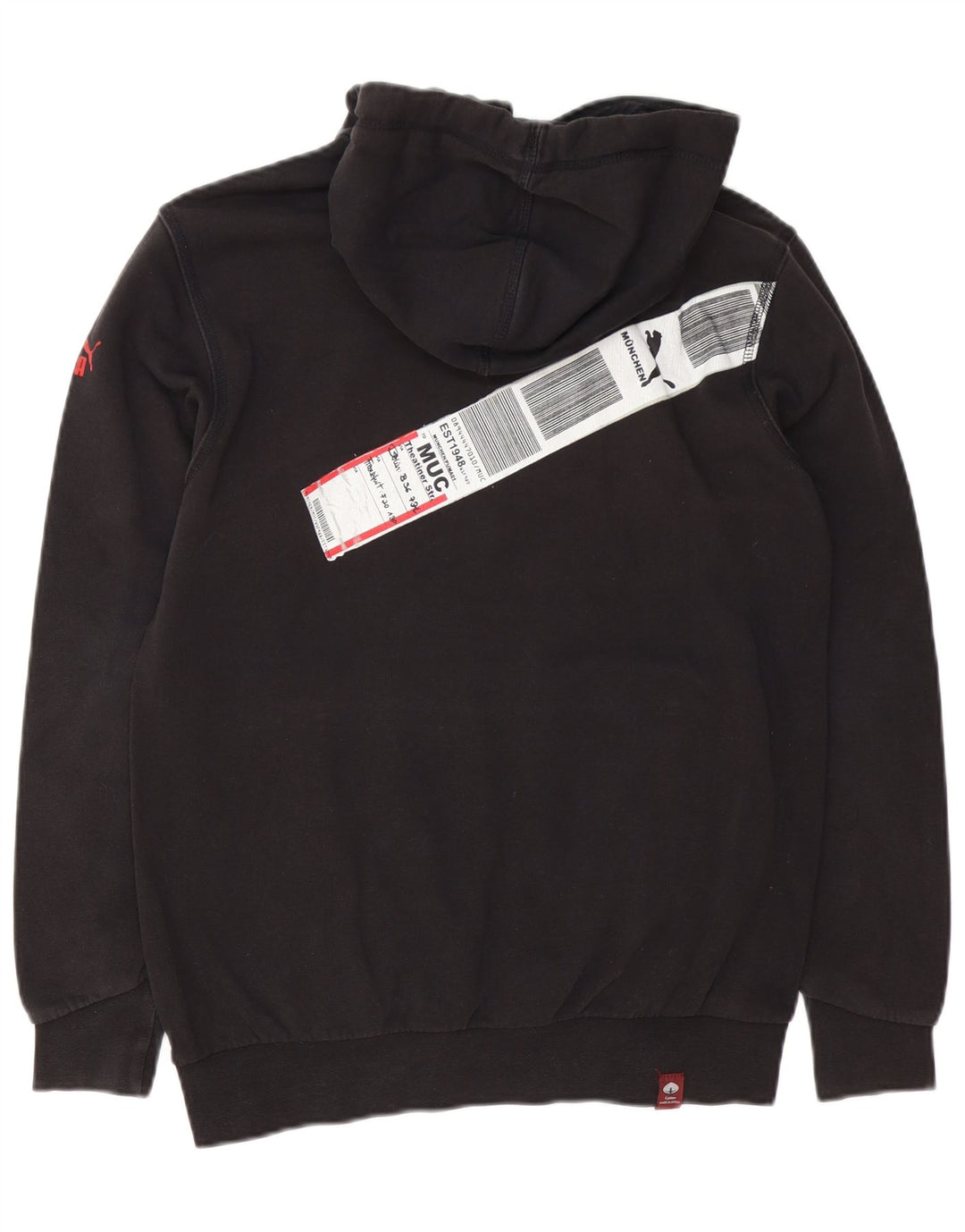 Puma Herre Munchen Graphic Hoodie Jumper Lille Sort