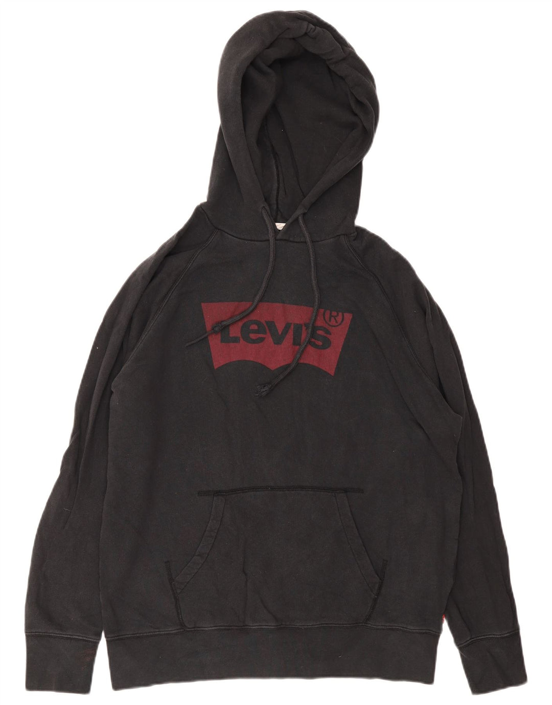Levi's Grafisk hættetrøje til mænd mellem sort bomuld