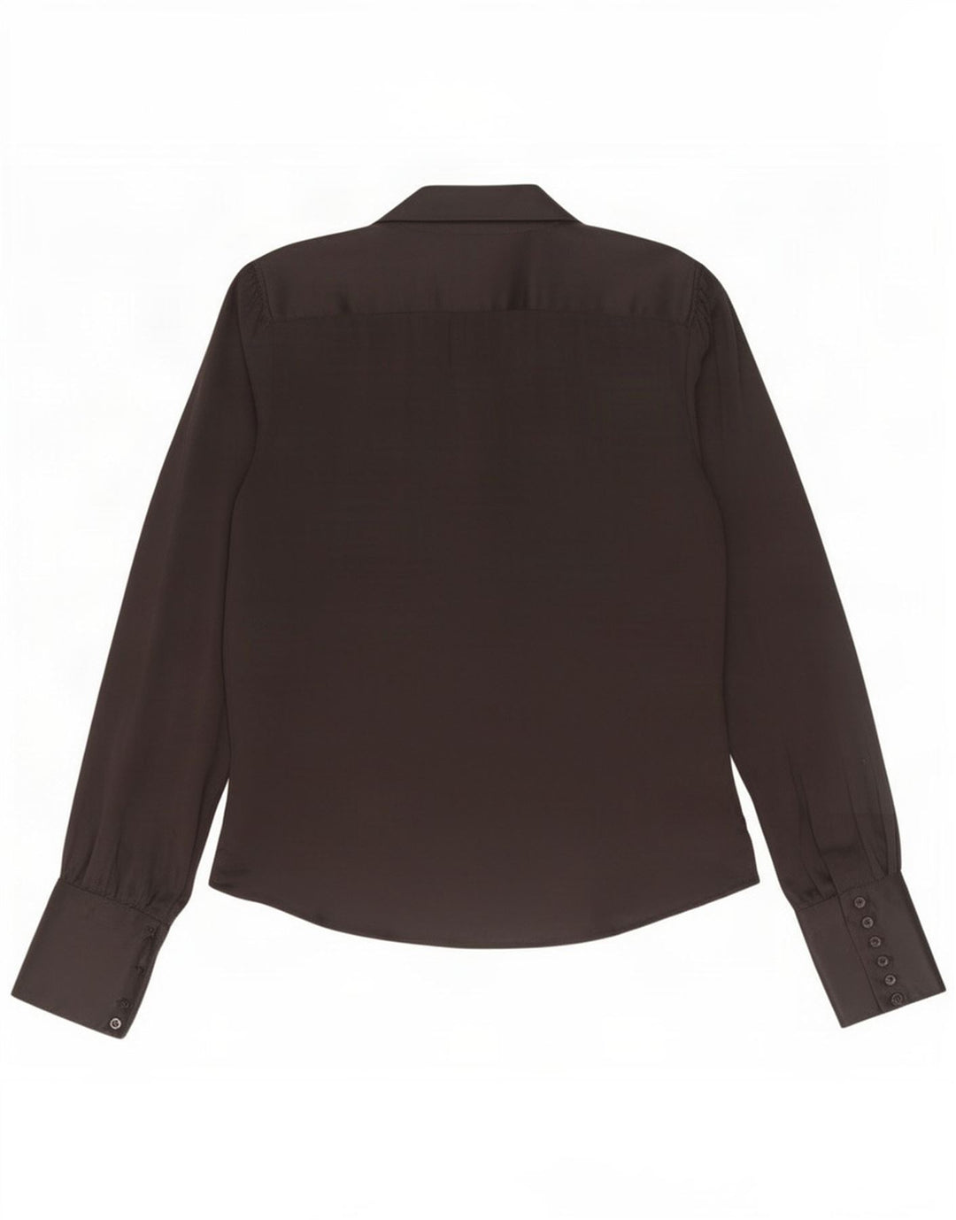 Zara skjortebluse til kvinder UK 16 Stor sort silke