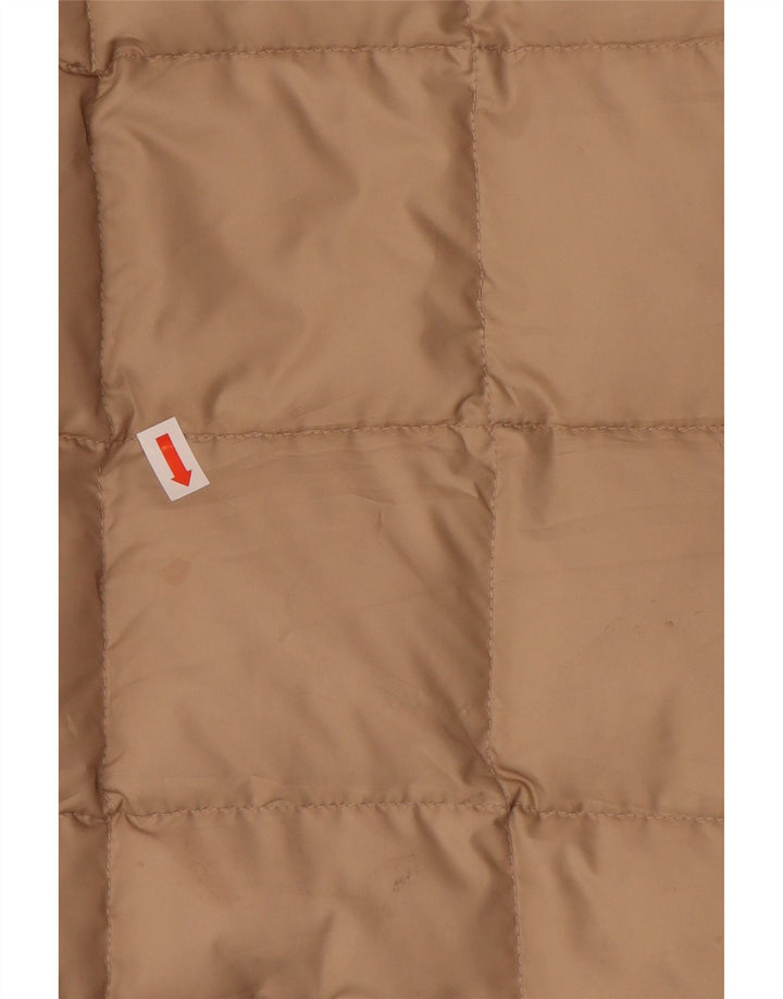 Vintage vendbar polstret frakke til kvinder IT 44 Medium Beige