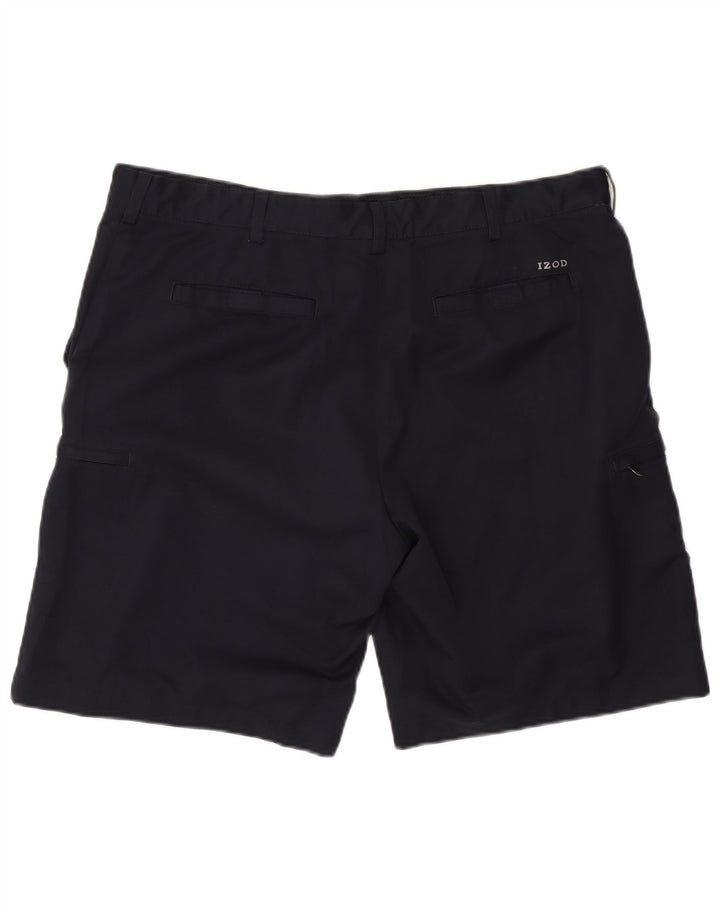 Izod Classic Cargo Shorts til mænd W40 XL Marineblå polyester