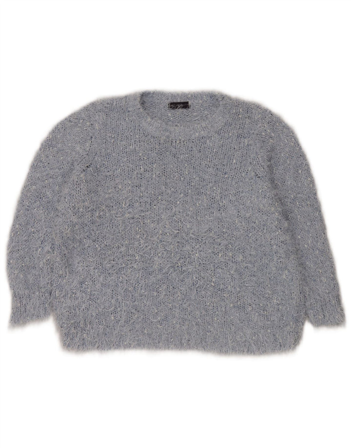 Marks & Spencer dame sweater med rund hals DK 20 2XL blå polyester