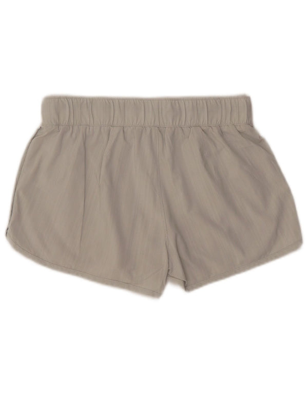 ATHLETA sportsshorts til kvinder UK 10 små grå nålestribet polyester