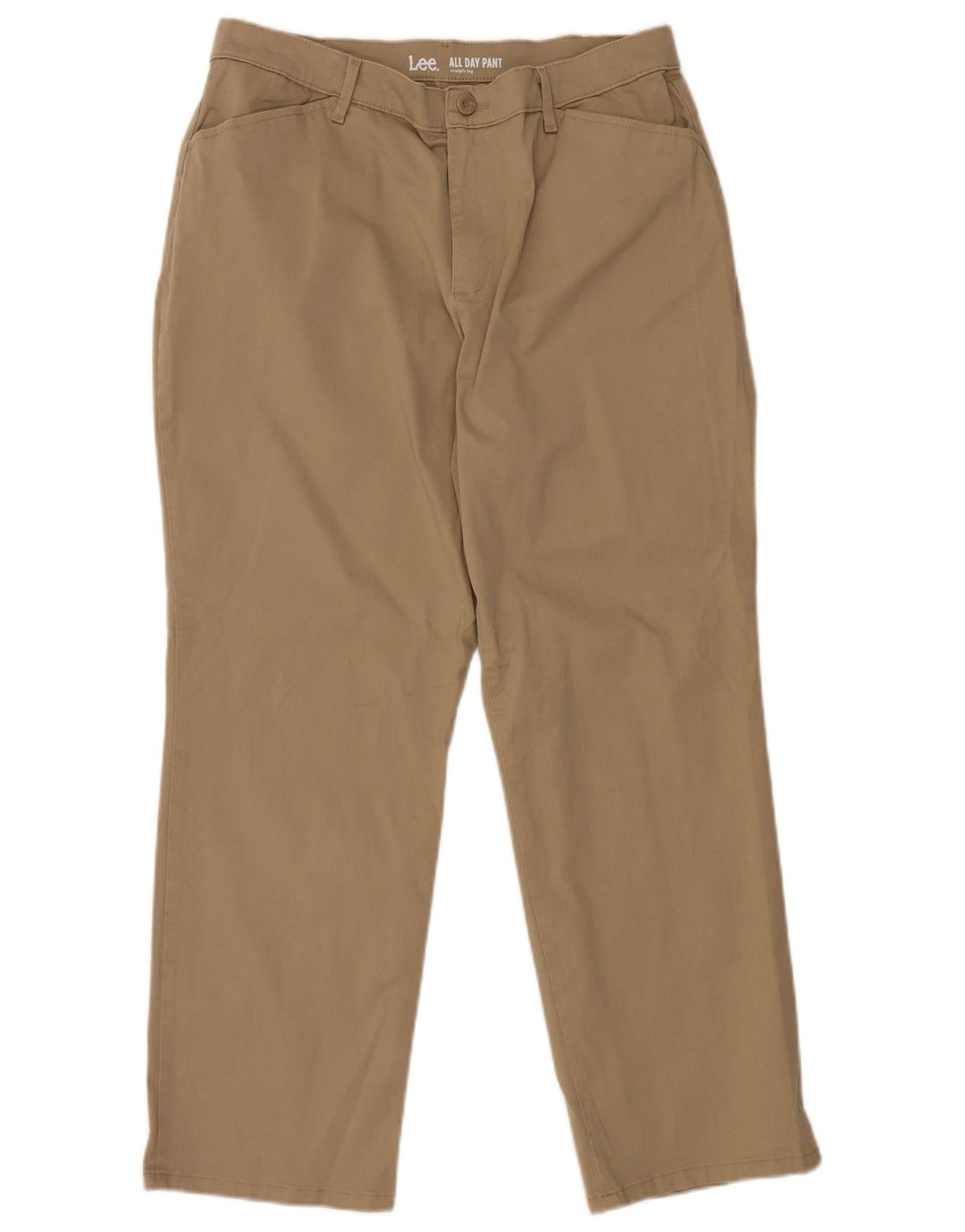 LEE Lige Casual Bukser til kvinder US 14 XL W34 L28 Brun Bomuld