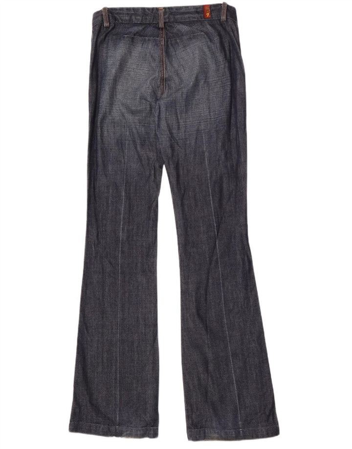 7 For All Mankind Kvinder Flared Jeans W27 L34 Marineblå Bomuld