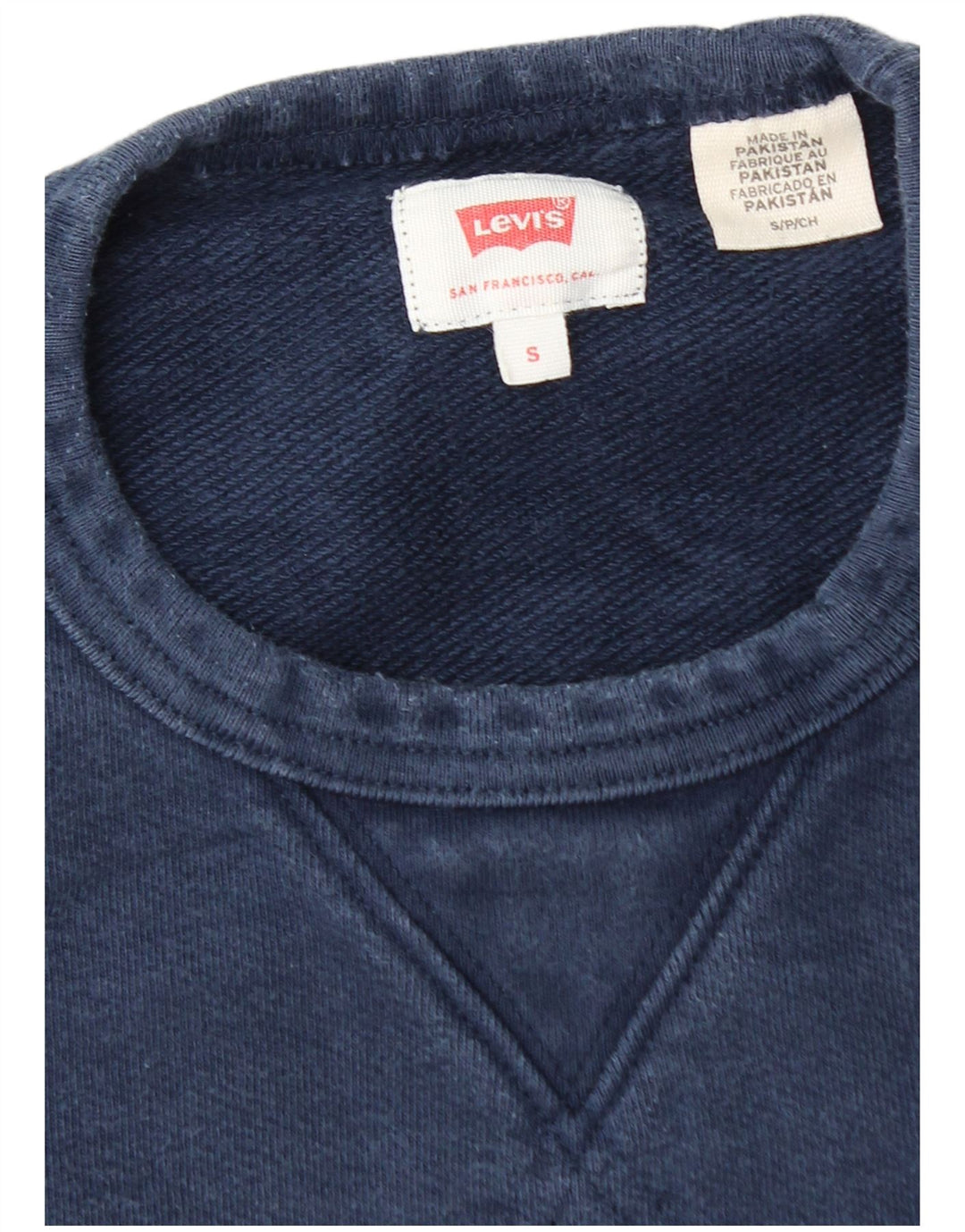 LEVI'S Grafisk sweatshirt til mænd, lille marineblå bomuld