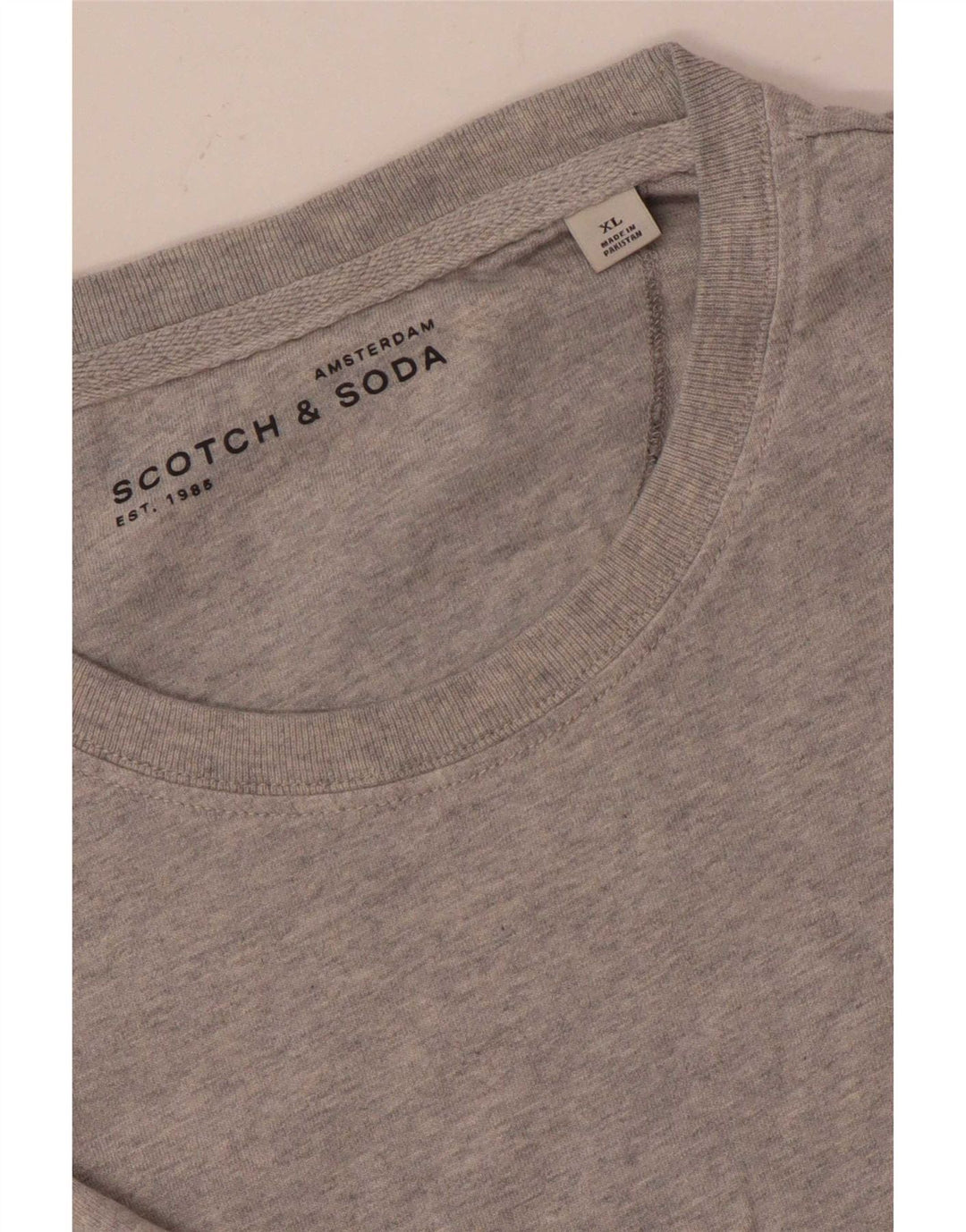 Scotch & Soda Herre T-Shirt Top XL Grå Flecked
