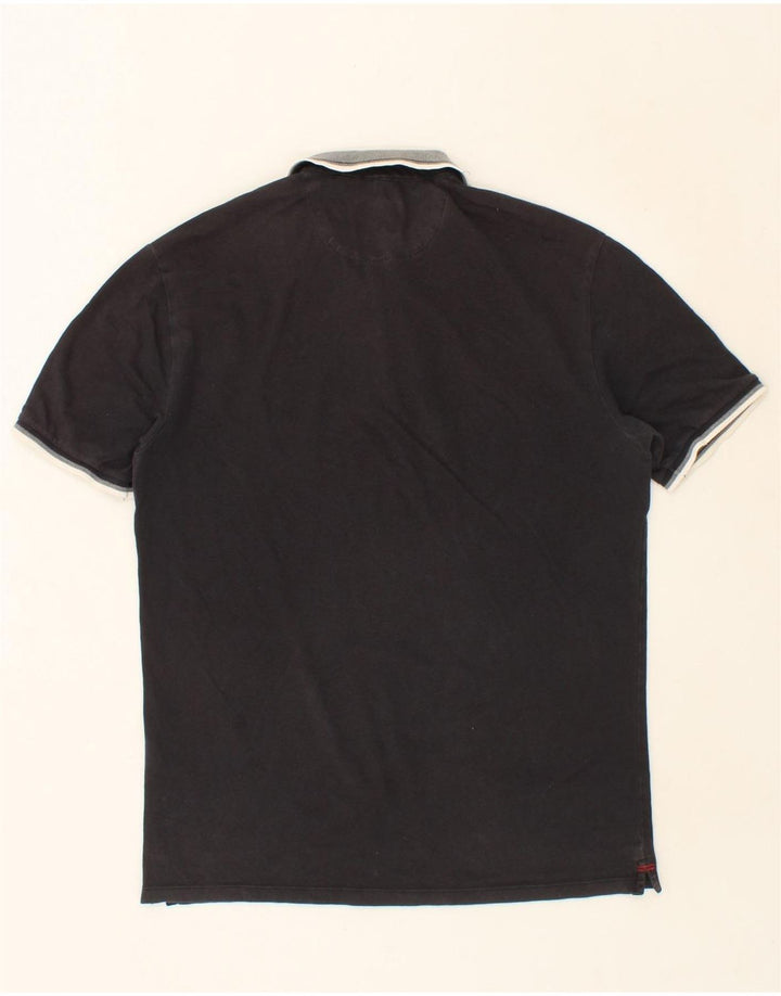 WOOLRICH Mens Polo Shirt Medium Black Vintage Woolrich and Second-Hand Woolrich from Messina Hembry 