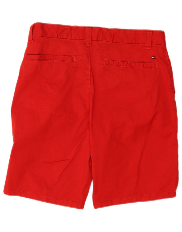 Tommy Hilfiger Boys Chino Shorts 15-16 år W28 Rød Bomuld