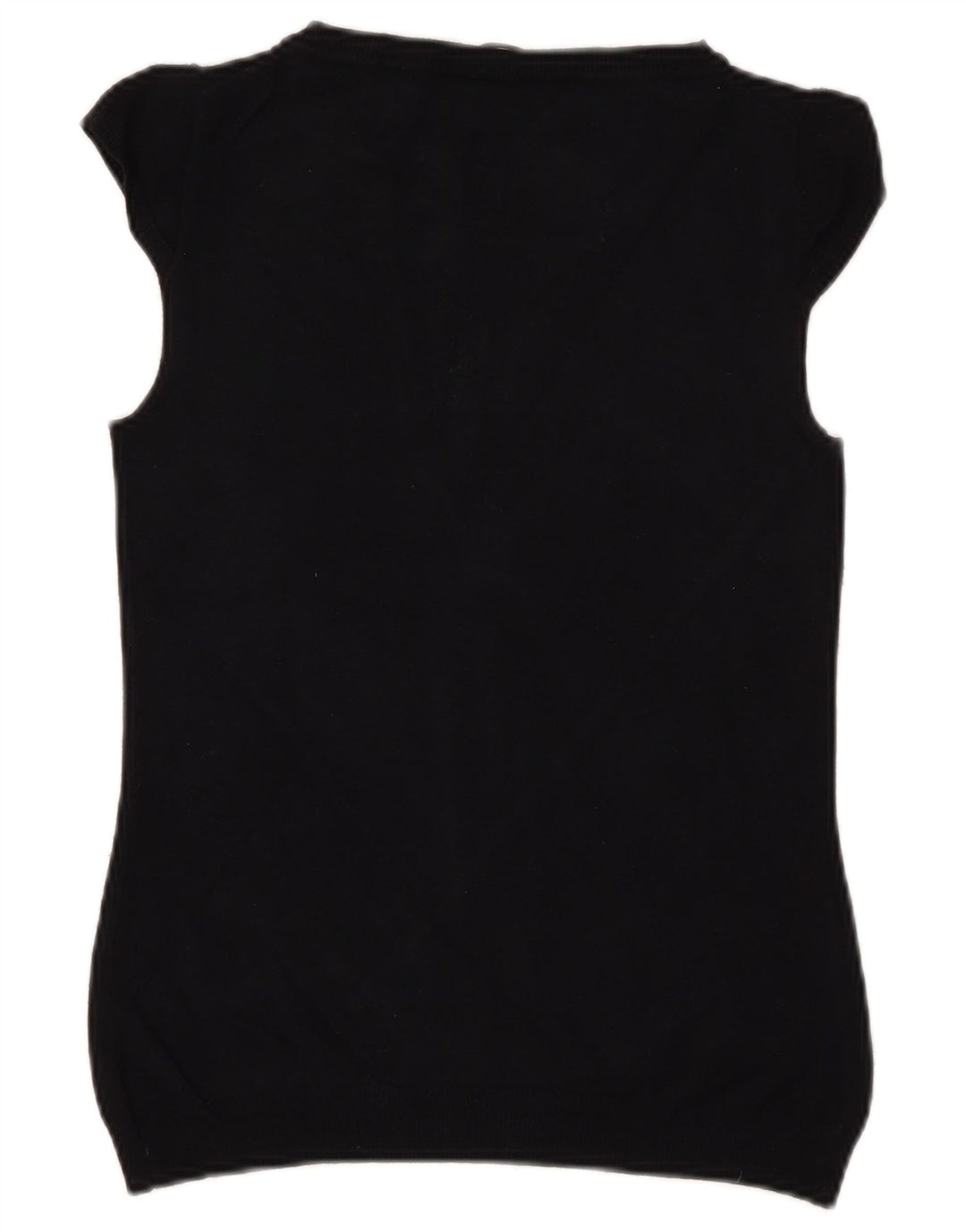 MARELLA Dame Kortærmet Boat Neck Jumper Sweater UK 8 Small Black