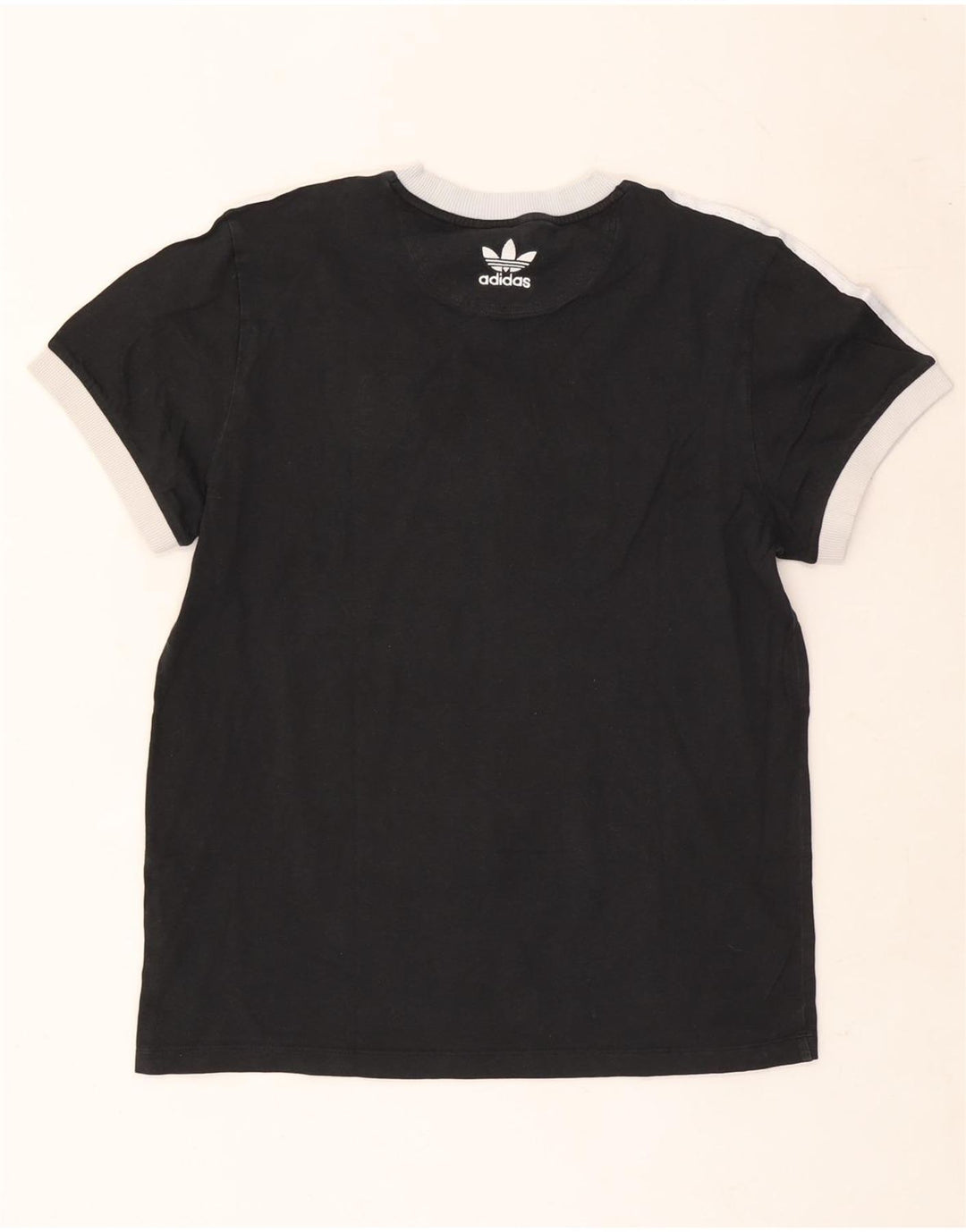 Adidas Dame T-Shirt Top UK 10 Lille Sort
