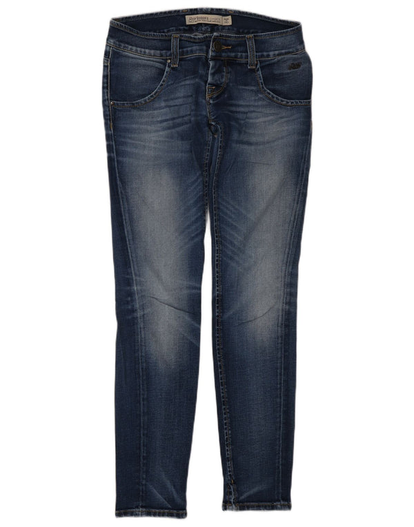 ROY ROGERS Dame Skinny Jeans IT 41 Small W27 L30 Blå Bomuld