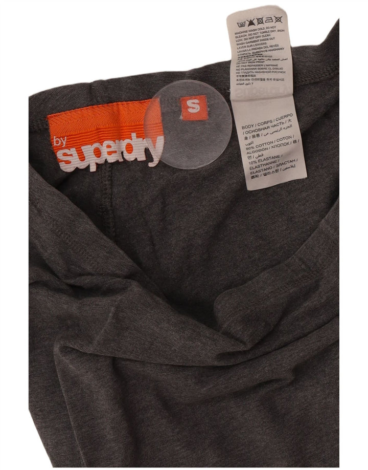 Superdry Grafiske Leggings til kvinder UK 8 Små grå bomuld