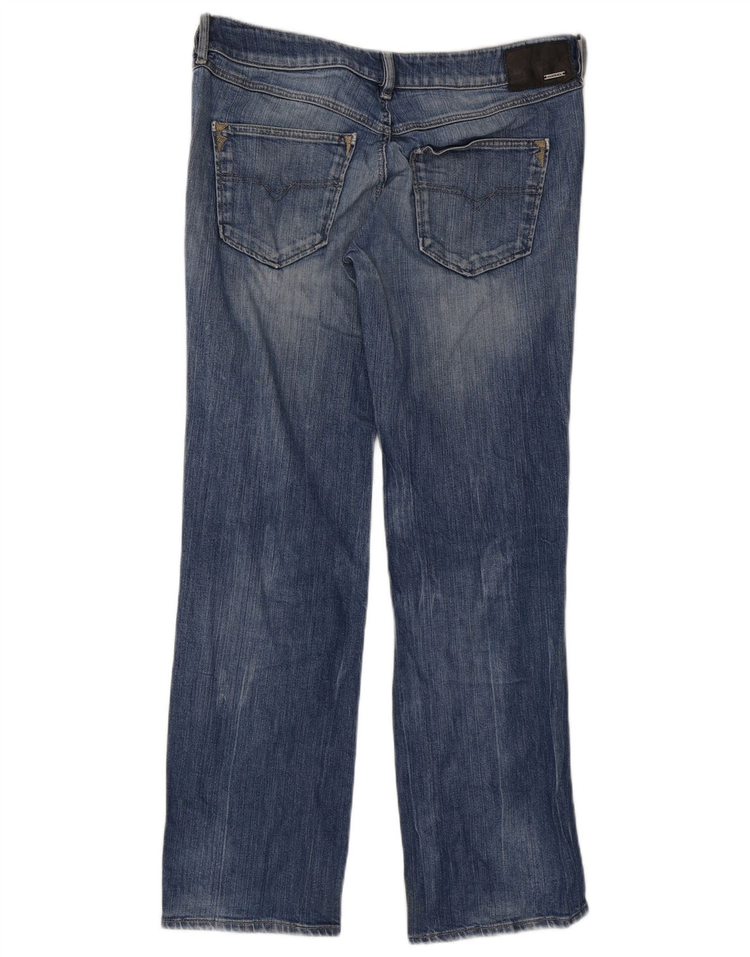 Diesel Dame Vixy Straight Jeans W31 L32 Blå Bomuld