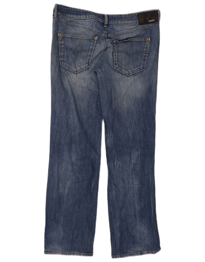 Diesel Dame Vixy Straight Jeans W31 L32 Blå Bomuld