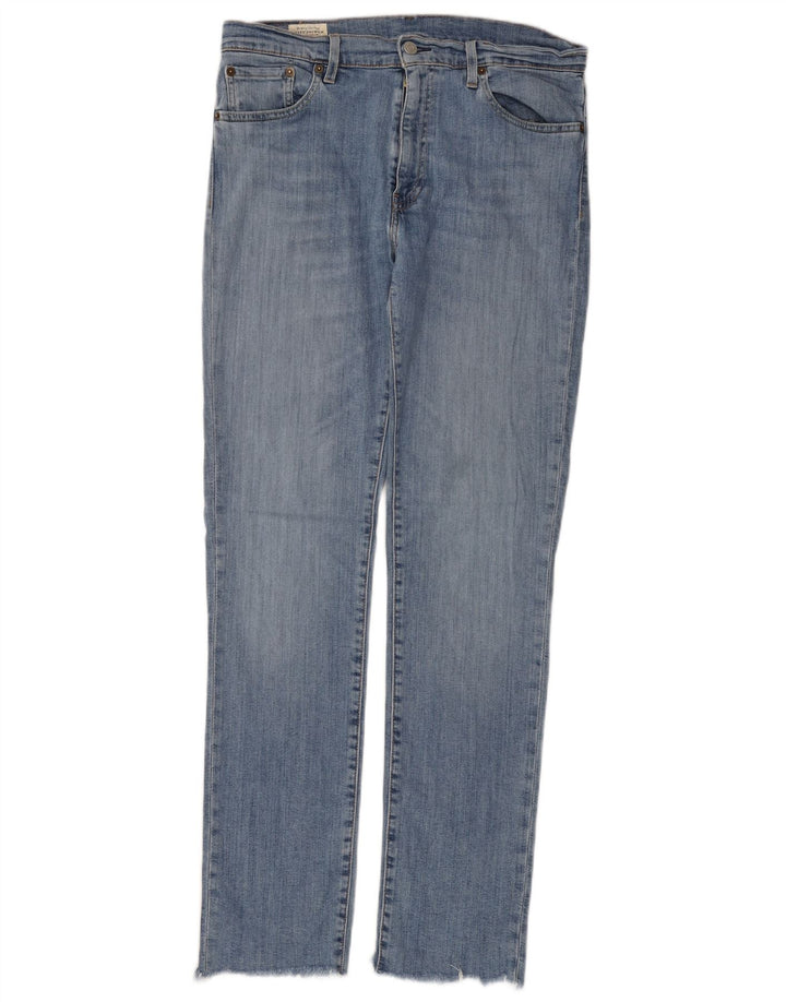 LEVI'S Herre 511 Slim Jeans W33 L34 Blå Bomuld