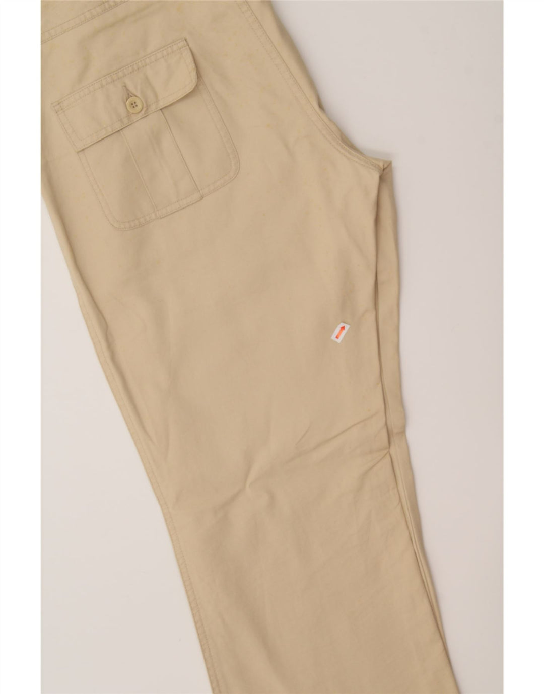 BENETTON Womens Bootcut Casual Trousers W32 L32 Yellow Cotton Vintage Benetton and Second-Hand Benetton from Messina Hembry 