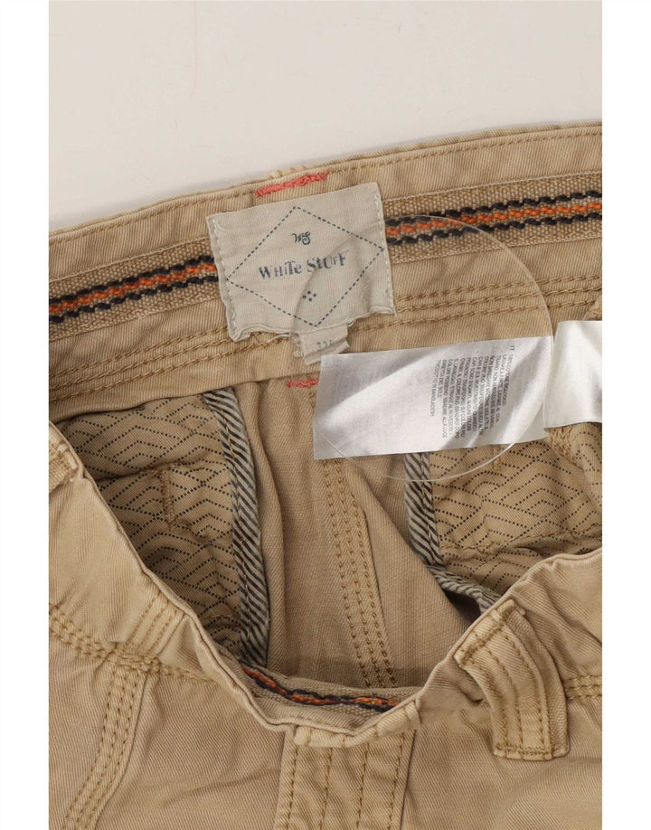 White Stuff Herre Cargo Shorts Medium W32 Beige Bomuld