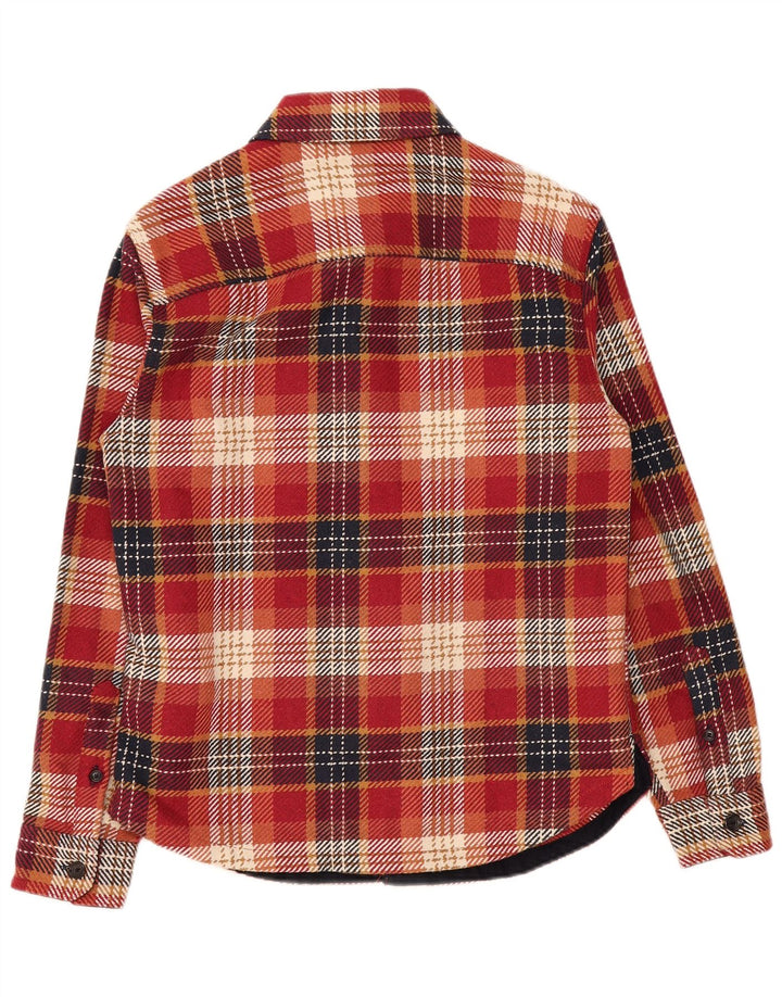 Marks & Spencer Herre Overshirt Skjorte Lille rød ternet polyester