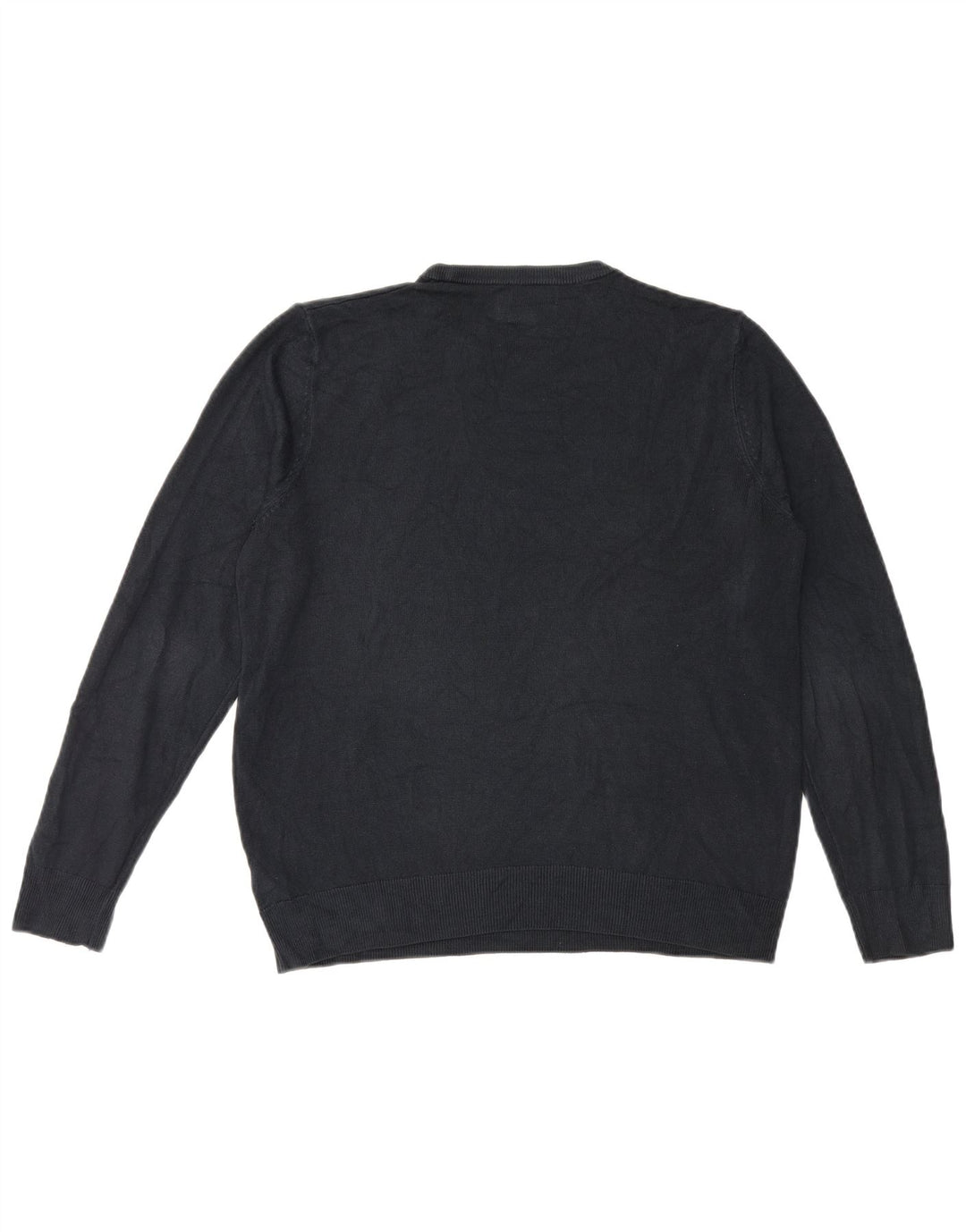 Marks & Spencer Herre sweater med rund hals, stor marineblå akryl