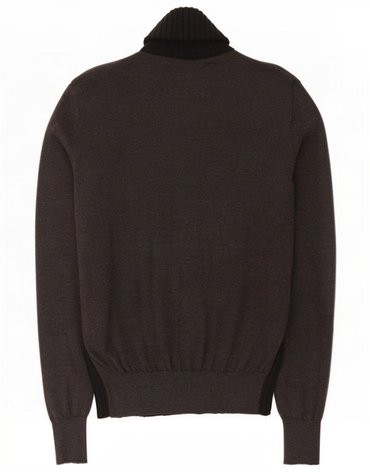 Bikkembergs Herre cardigan sweater Medium Sort Colourblock Uld