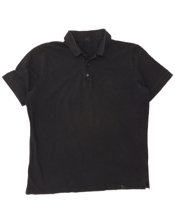 Hugo Boss Herre Polo Shirt Large Sort