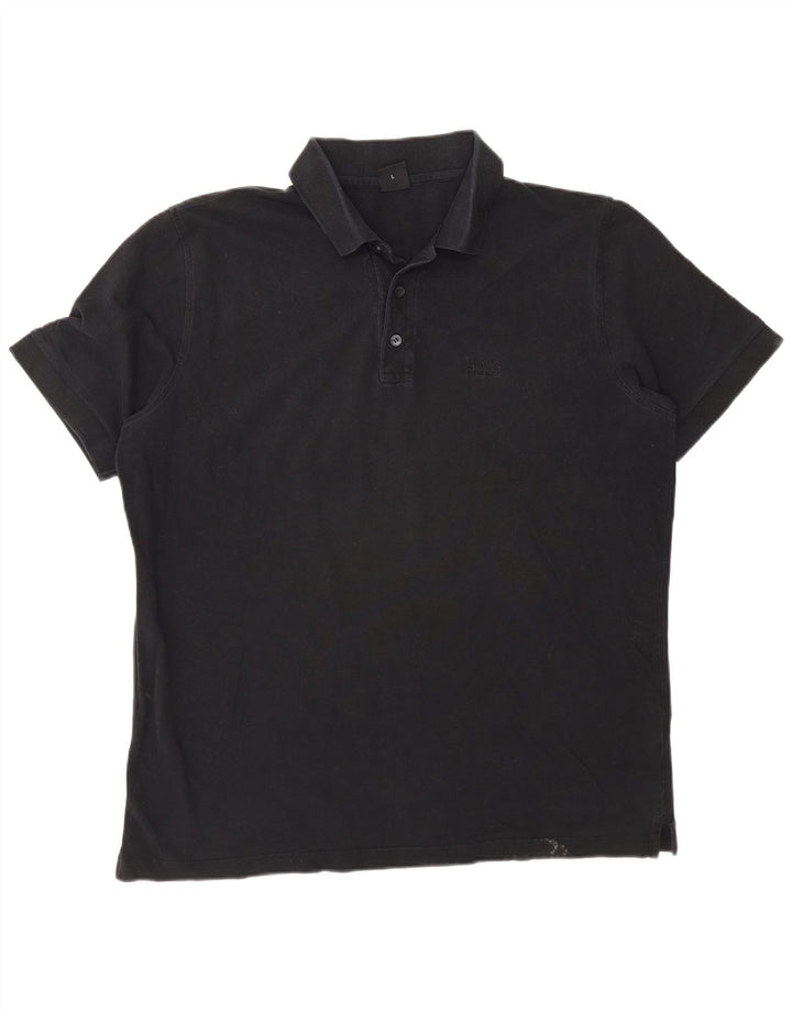 Hugo Boss Herre Polo Shirt Large Sort