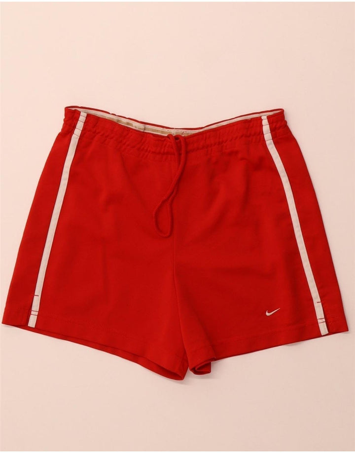 NIKE Womens Sport Shorts US 4/6 Small  Red Polyester