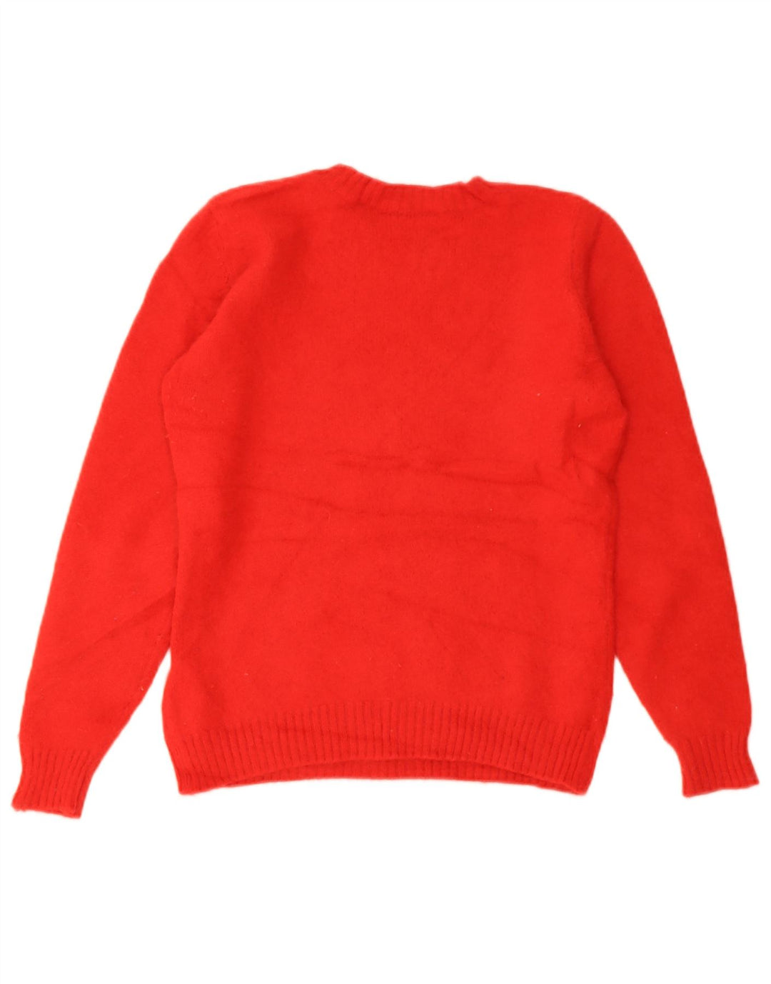Marks & Spencer Dame Crop Crew Neck Jumper Sweater UK 8 Small Red