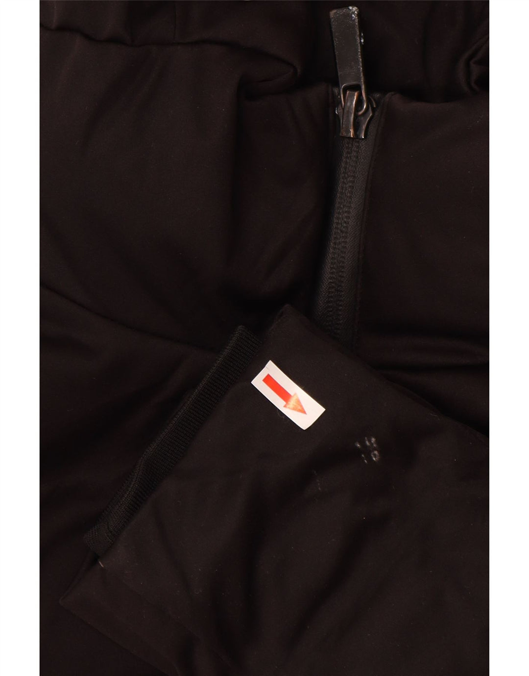 Zara Herre hættepolstret jakke UK 36 Lille sort polyester