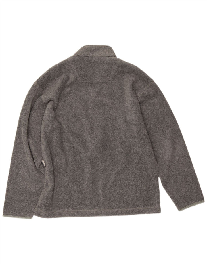 Marks & Spencer Herre Blue Harbor Fleecejakke UK 38 Medium Grey Polyester