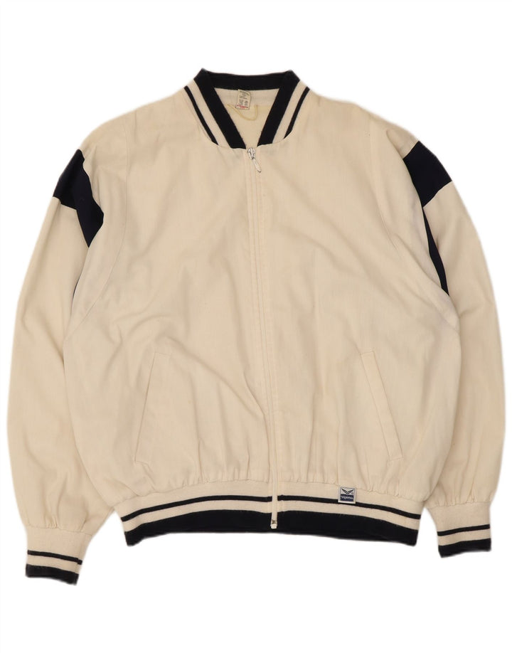 Trigema Bomberjakke til mænd IT 52 XL Hvid Colourblock Polyester