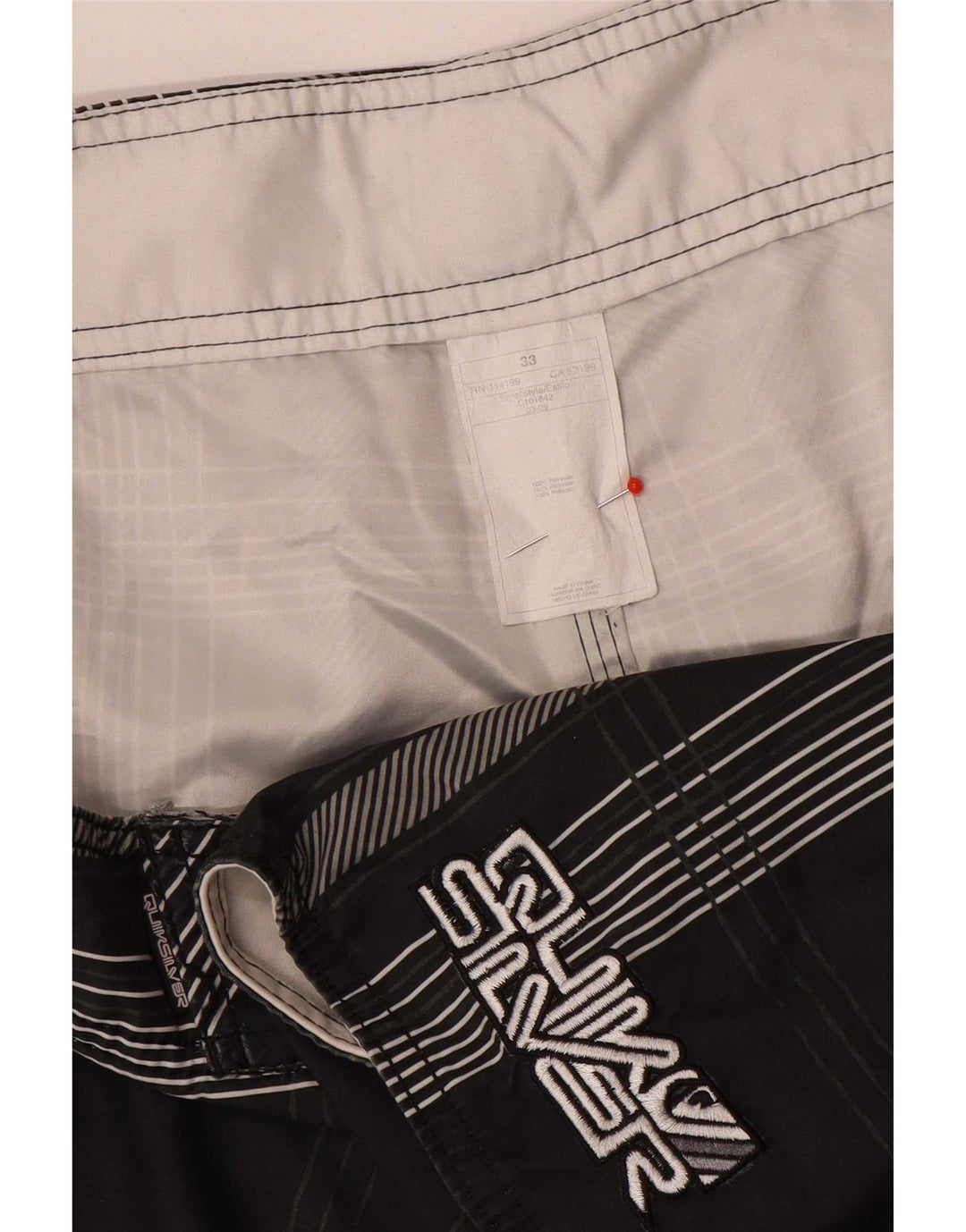 Quiksilver Badeshorts til mænd mellem sort ternet polyester