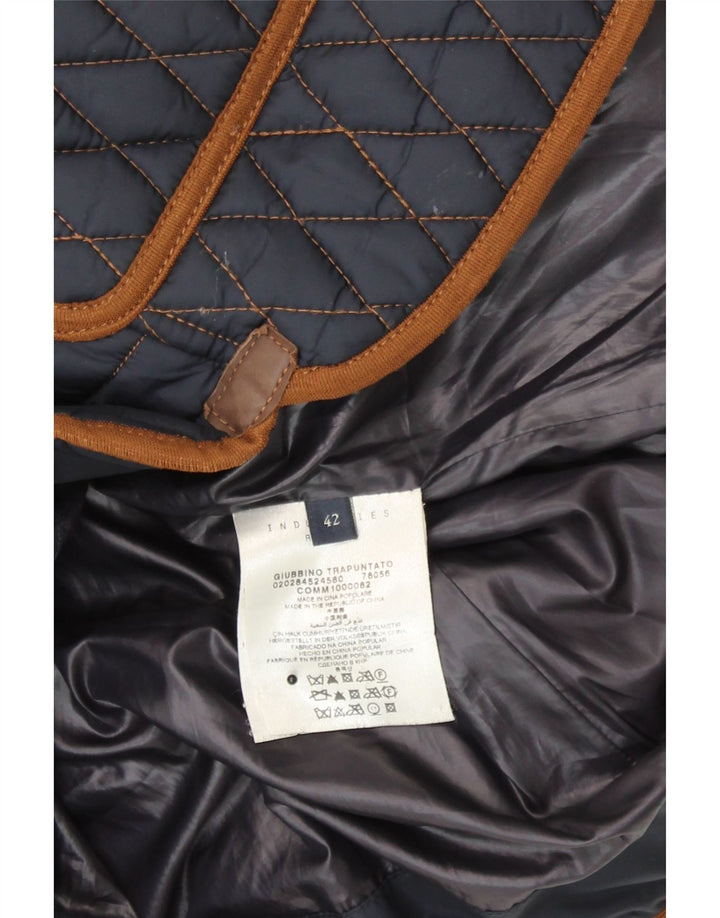 MARINA YACHTING Womens Quilted Jacket IT 42 Medium Navy Blue Polyamide Vintage Marina Yachting and Second-Hand Marina Yachting from Messina Hembry 