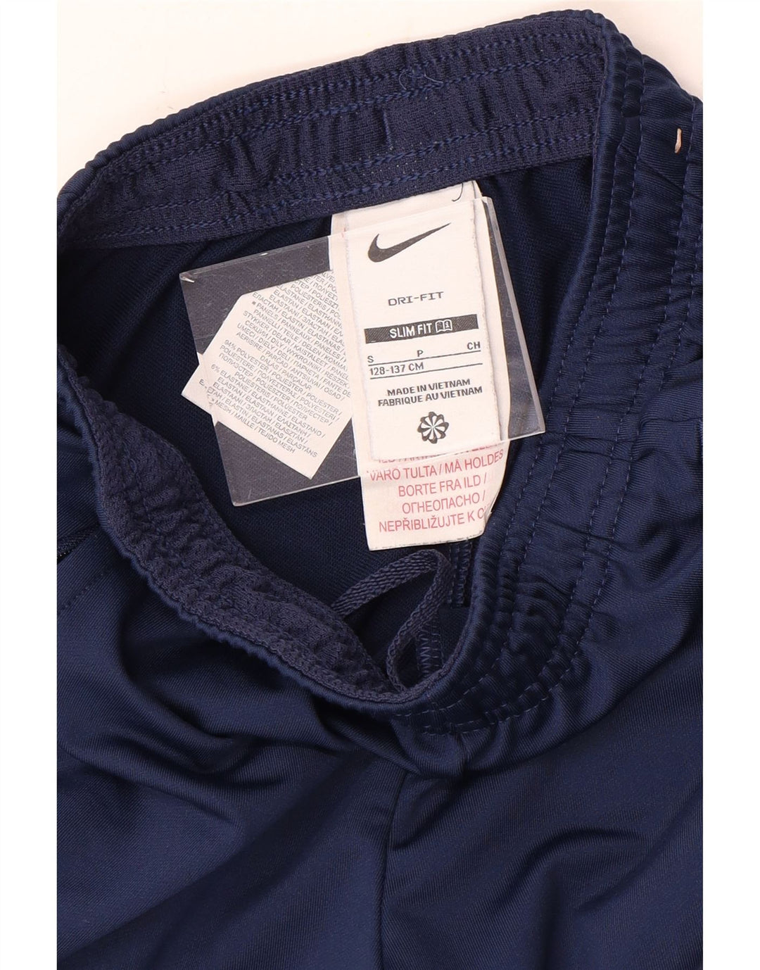 Nike Boys Dri Fit træningsdragt bukser 8-9 år Små marineblå geometriske