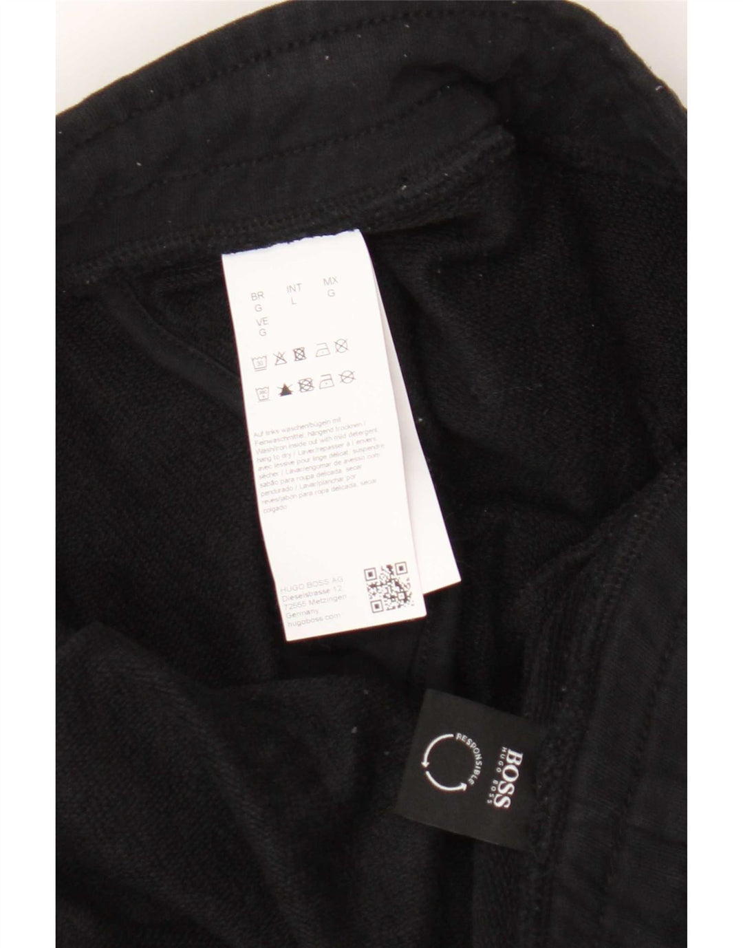 Hugo Boss Herre Sportshorts Stor Sort Bomuld