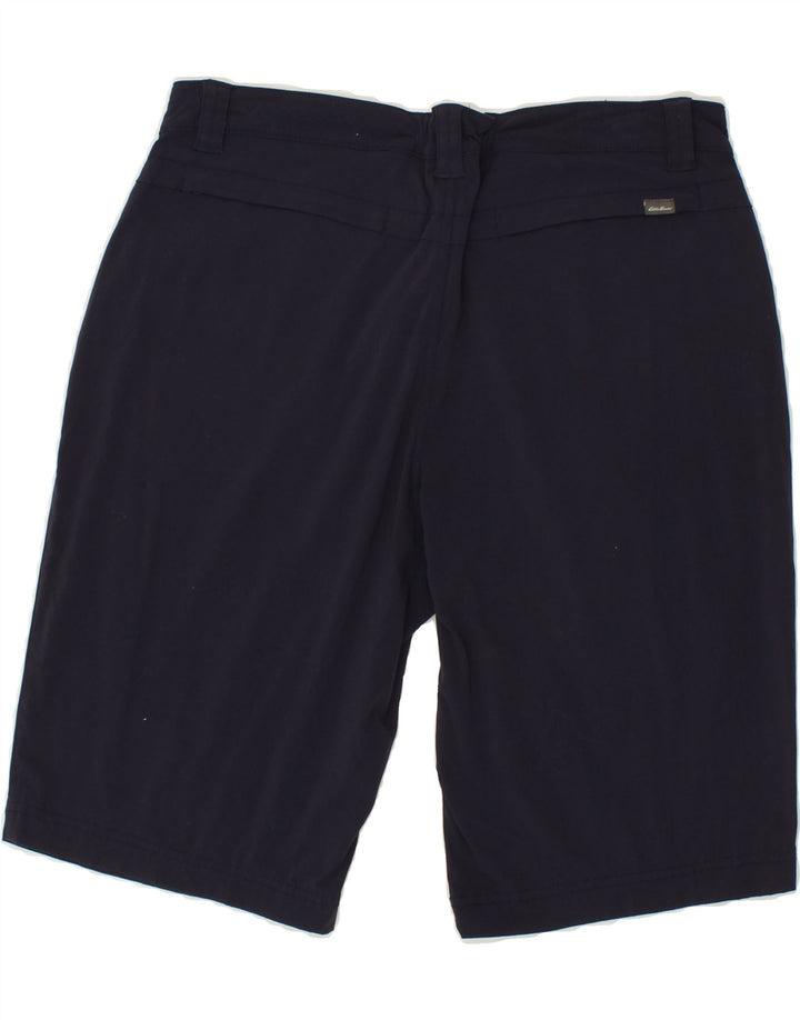 EDDIE BAUER Womens Casual Shorts US 12 Large W32  Navy Blue Nylon Vintage Eddie Bauer and Second-Hand Eddie Bauer from Messina Hembry 