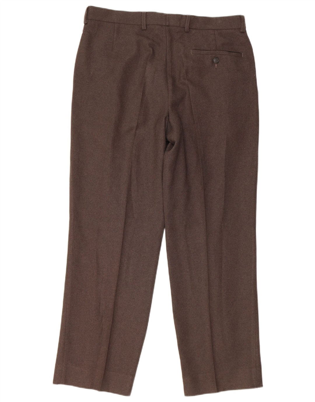 Marks & Spencer Straight Chino-bukser til mænd W34 L29 brun polyester