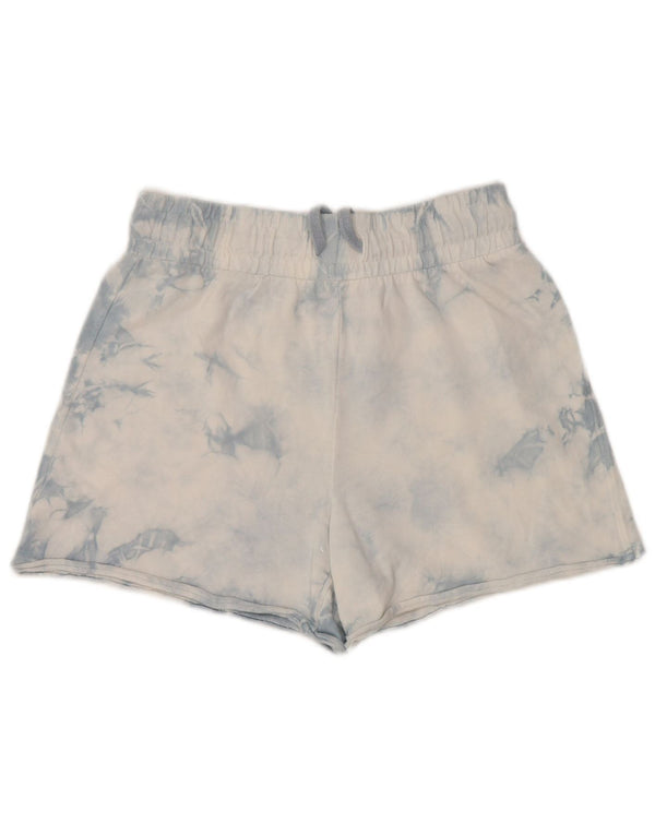 Marks & Spencer Sportsshorts til kvinder UK 8 Small Blue Tie Dye Bomuld