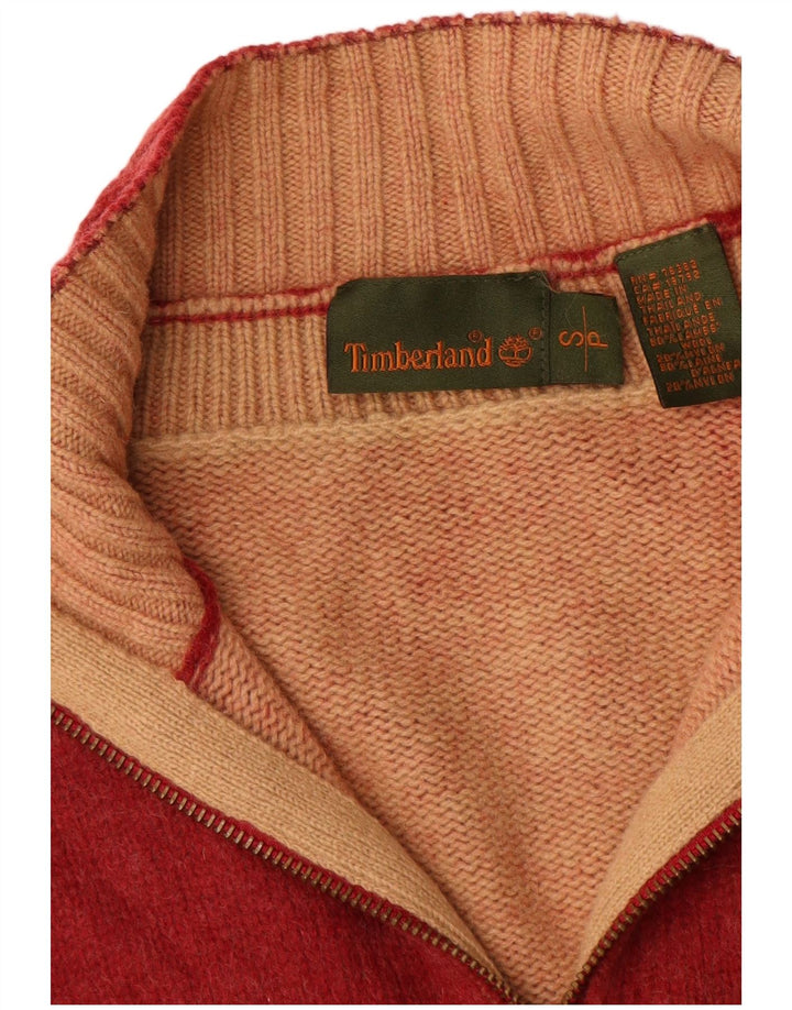 Timberland Herre Cardigan Sweater Lille rød lammeuld