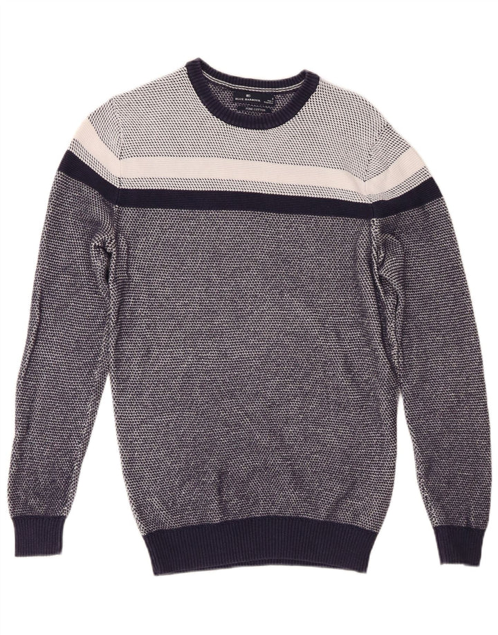 Marks & Spencer Herre Blue Harbor Crew Neck Jumper Sweater Small Navy Blue