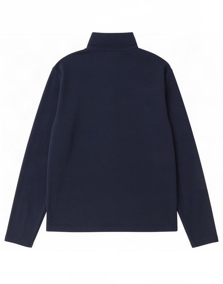 Mountain Warehouse Herre Zip Neck Fleece Jumper Small Navy Blue