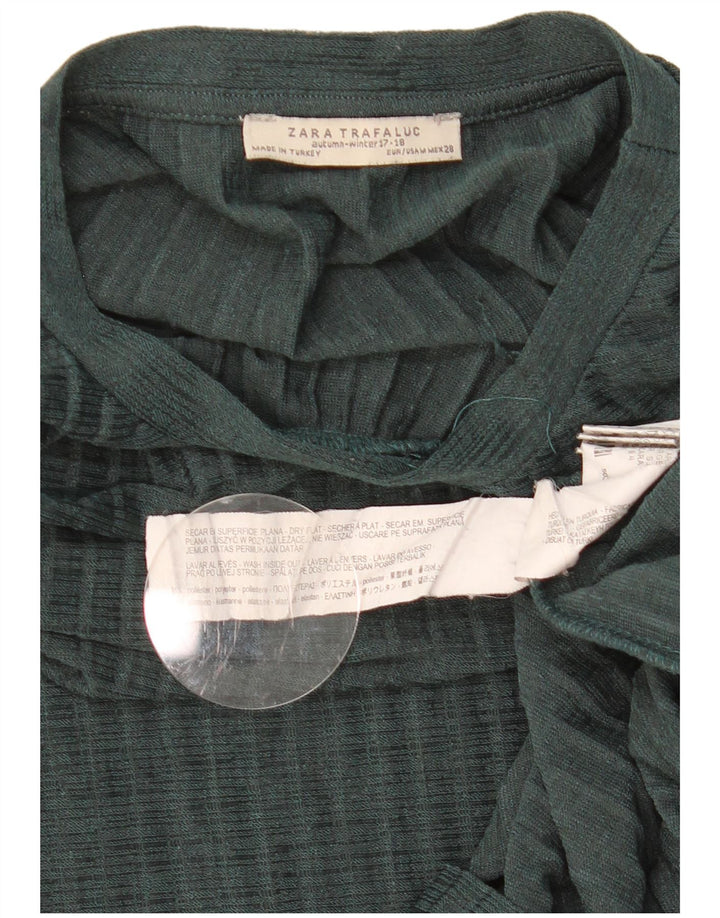 Zara Dame Trafaluc Langærmet Oversized Shift Dress UK 14 Medium Green