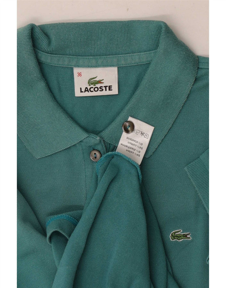 Lacoste Dame Polo Shirt Størrelse 36 Lille turkis bomuld