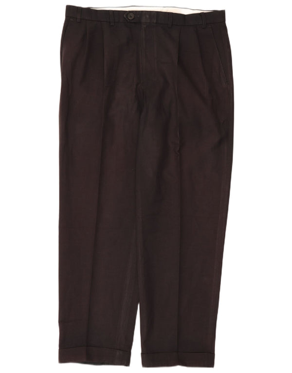 Marks & Spencer Herre Pegged Suit Bukser W38 L31 Marineblå Polyester