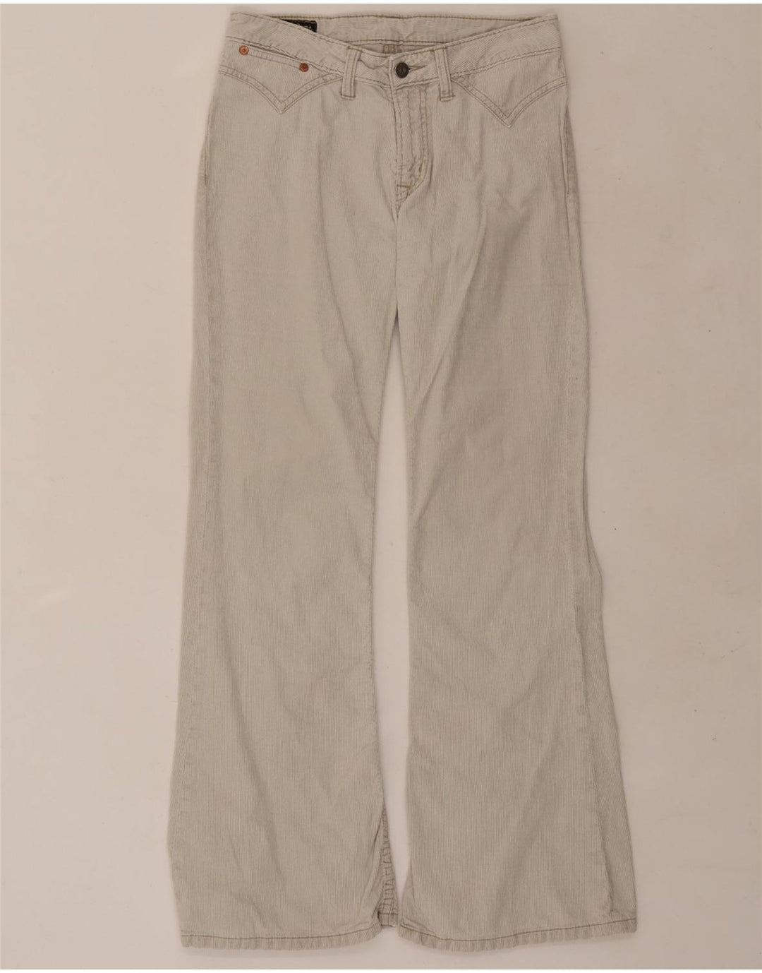 PEPE Jeans Dame Bootcut Corduroy Bukser W28 L30 Off White