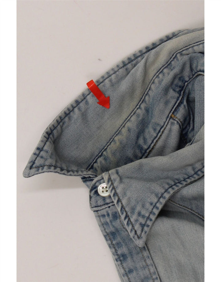 Levi's Denimskjorte til mænd, medium blå bomuld