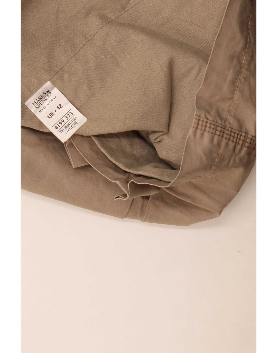 Marks & Spencer Dame Dobbeltradet Military Jacket UK 12 Medium Beige