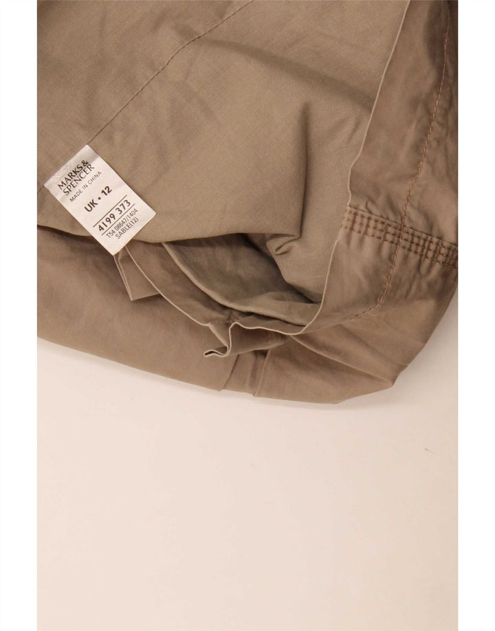Marks & Spencer Dame Dobbeltradet Military Jacket UK 12 Medium Beige