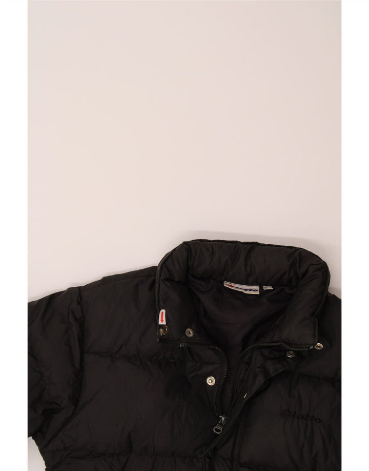 LOTTO Boys Loose Fit Padded Jacket 9-10 Years Large Black Nylon Vintage Lotto and Second-Hand Lotto from Messina Hembry 